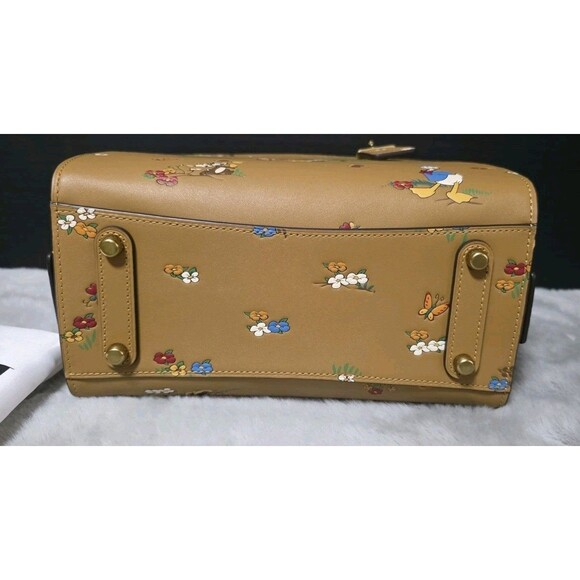 COACH X DISNEY ROGUE 25 MICKEY MOUSE & FRIENDS BAG *PLUS WALLET -HONEY BROWN NWT - Picture 12 of 16